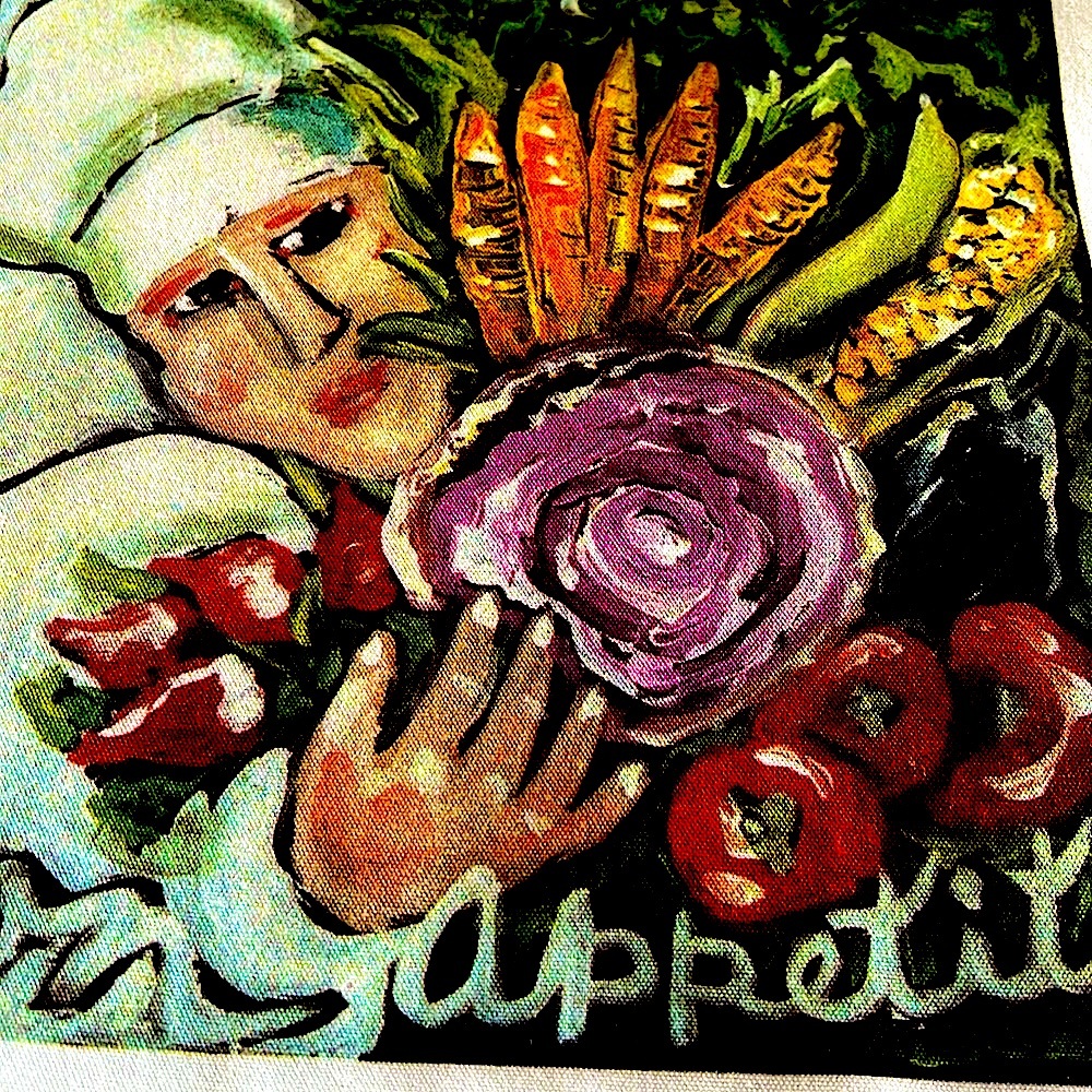 🌺2NWOT NANCYTHOMASArtistKnown forBonAppetitTeaTowels.HeavyWeightCottonWashable